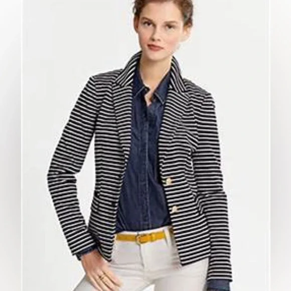 Banana Republic Blue striped blazer - Picture 1 of 6